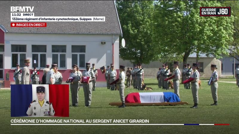 Hommage national à Anicet Girardin: le sergent fait chevalier de la Légion d'honneur à titre posthume