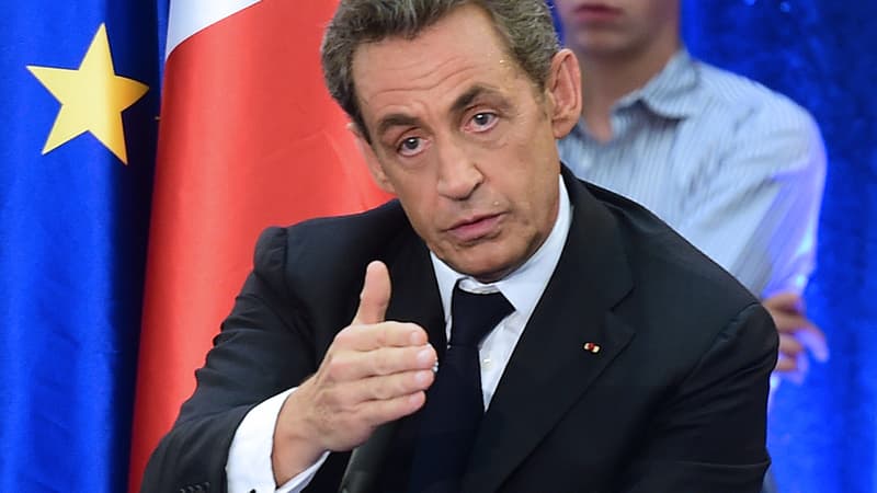 Nicolas Sarkozy en meeting à Toulouse, en octobre 2014.