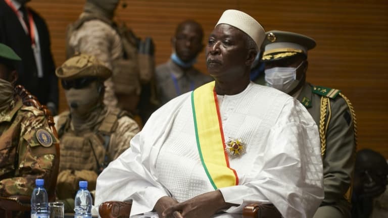 Le président de transition du Mali, Bah Ndaw, le 25 septembre 2020 à Bamako
