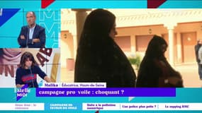 Campagne pro-voile : choquant ? "Je ne comprends pas comment on peut faire de la publicité pour la religion. L'Europe ne devrait pas accepter ce genre de chose" s'indigne Malika, auditrice RMC. 