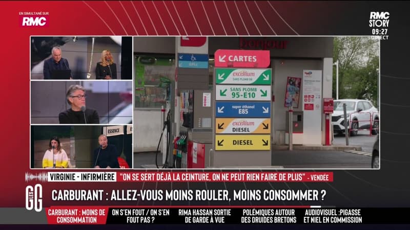 Prix du carburant: "Les impôts augmentent, l'électricité a déjà augmenté, les taxes d'habitation, les prix dans les grandes surfaces... On est pris à la gorge", assure cette auditrice