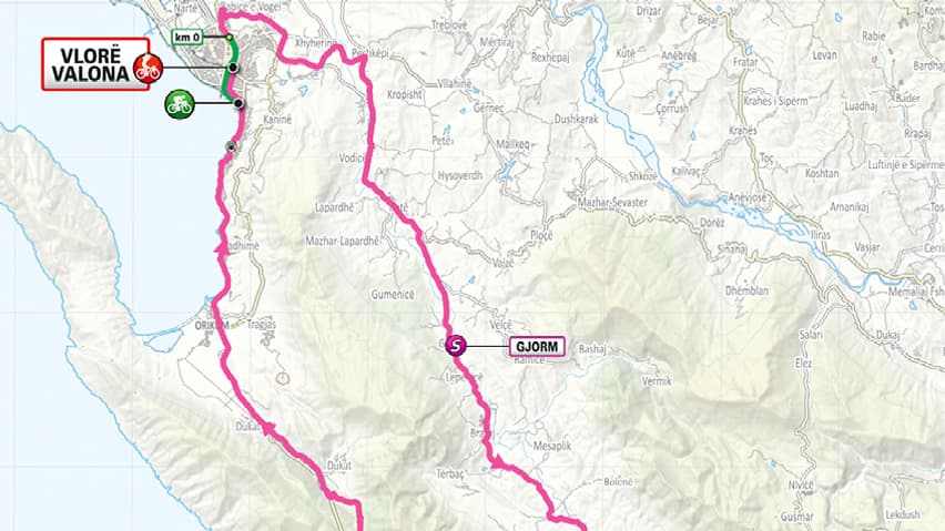 Le parcours de la 3e étape du Giro 2025