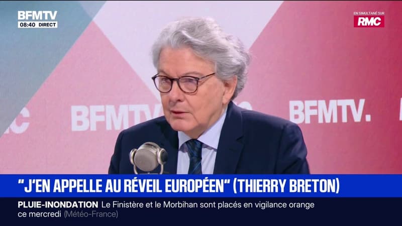 Conseil de paix proposé par Donald Trump: "Il faut continuer à discuter devant ces aberrations erratiques", affirme Thierry Breton, ancien commissaire européen