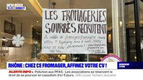 Lyon: un fromager recrute grâce à une simple affiche sur son commerce