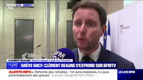 Clément Beaune à propos de la grève à la SNCF: "Je la regrette, je la déplore, je ne la comprends pas" 