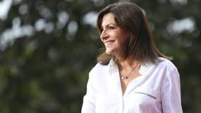 La candidate PS à la présidentielle Anne Hidalgo, le 25 septembre 2021 à Paris
