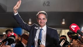 Le futur chef du gouvernement Kyriakos Mitsotakis