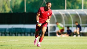 Timothée Lo-Tutala avec l'équipe de France U19 en octobre 2021