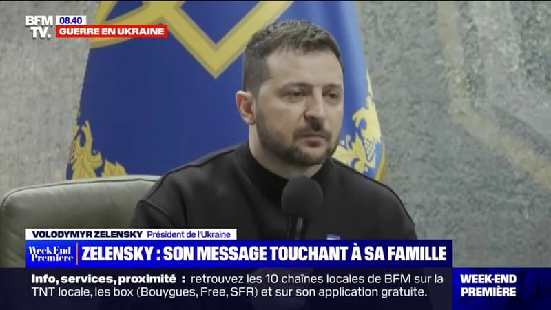 Volodymyr Zelensky au bord des larmes en parlant de sa famille