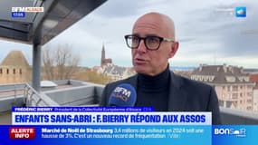 Enfants sans-abris à Strasbourg: Frédéric Bierry répond aux associations et évoque des limites financières