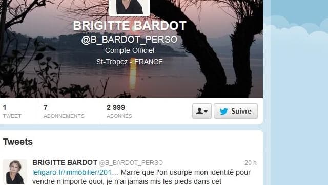 Le compte officiel de Brigitte Bardot