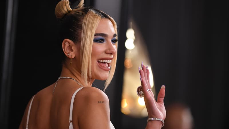 Dua Lipa à Los Angeles en janvier 2020