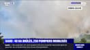 Gard: un incendie, désormais "sous contrôle", a brûlé 40 hectares à Vallabrix