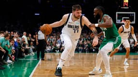Luka Doncic lors du match 5 des finales NBA entre Boston et Dallas (106-88), le 17 juin 2024