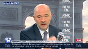 Pierre Moscovici face à Jean-Jacques Bourdin en direct