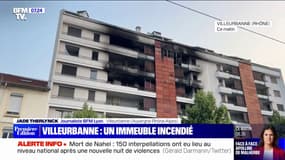 Un immeuble incendié à Villeurbanne lors d'une nouvelle nuit de violences