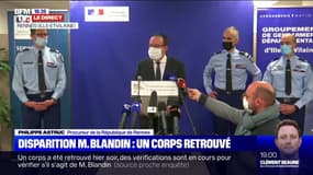 Le mari de Magali Blandin a indiqué être "l'auteur du meurtre prémédité de son épouse", annonce Philippe Astruc, procureur de la République de Rennes 