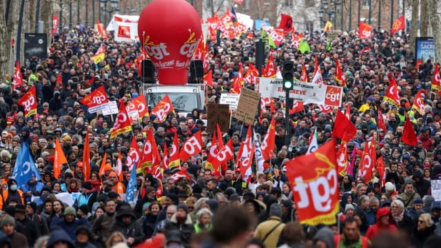 Manifestation contre la réforme des retraites, le 7 février 2023 à Toulouse