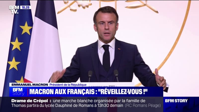 Emmanuel Macron aux Français: 
