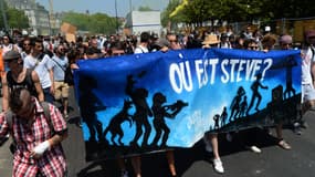 Le 29 juin 2019, à Nantes, manifestation pour Steve, disparu le soir de la Fête de la musique.