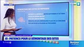 Jeux olympiques de Paris 2024: patience pour le démontage des sites