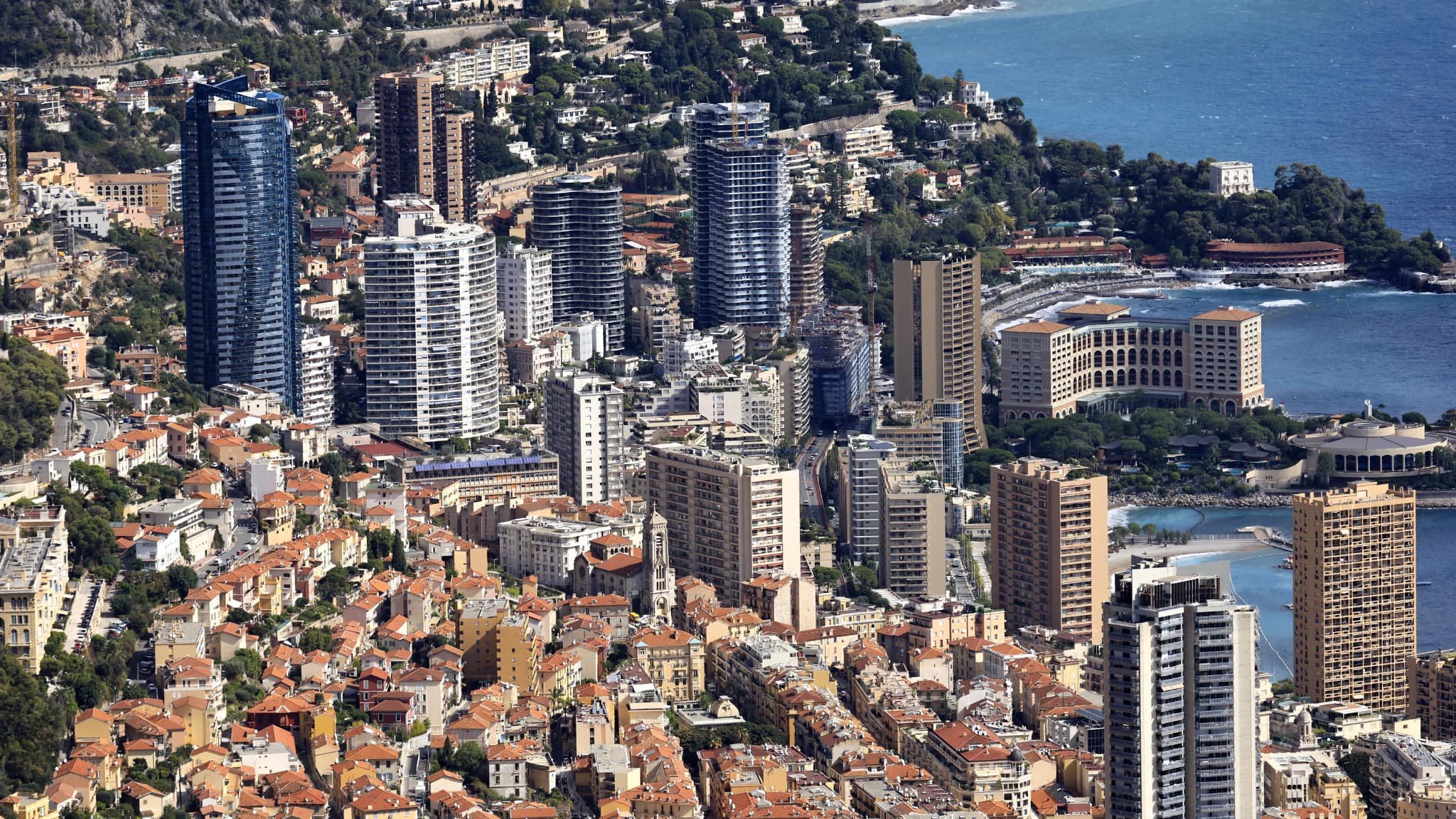 La principauté de Monaco en septembre 2022. La principauté de Monaco en septembre 2022.