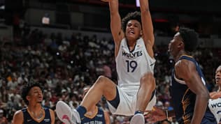 Joan Beringer avec les Minnesota Timberwolves en Summer League NBA - le 11/07/2025