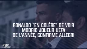 Ronaldo "en colère" de voir Modric joueur UEFA de l'année, confirme Allegri