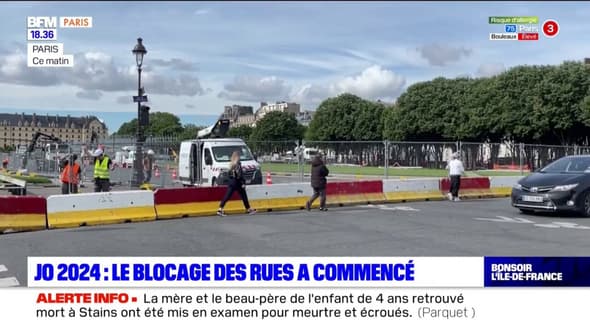 JO 2024: le blocage des rues a commencé dans Paris