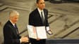 Barack Obama, lauréat du prix Nobel de la paix en 2009
