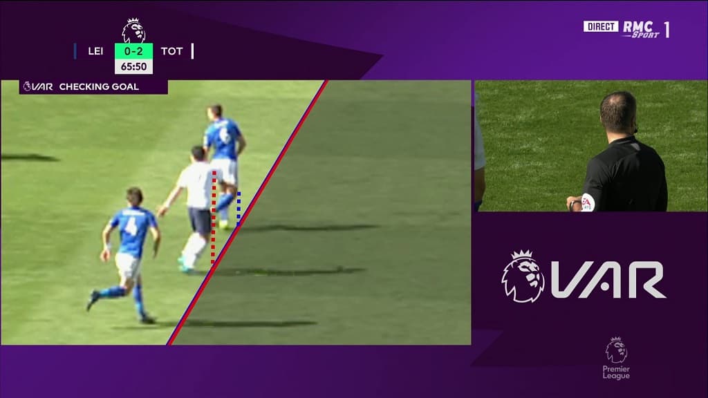 Le hors-jeu de Son signalé par l'arbitre Le hors-jeu de Son signalé par l'arbitre