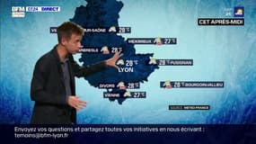 Des orages accompagnés de grêle à prévoir cet après-midi, jusqu'à 28°C à Lyon