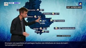 Des orages accompagnés de grêle à prévoir cet après-midi, jusqu'à 28°C à Lyon