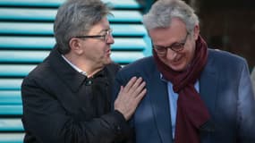 Jean-Luc Mélenchon et Pierre Laurent le 24 février 2017