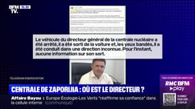 Ukraine: où est le directeur de la centrale de Zaporijia? 