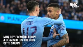 Man City, première équipe à dépasser les 100 buts cette saison 