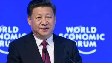 Xi Jinping en visite au forum économique mondial de Davos.