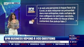 BFM Business avec vous : Que peut faire une personne à risque face au Covid pour éviter d'être contaminée par ses collègues ? - 21/09