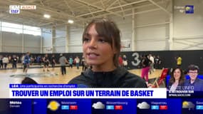 Strasbourg: une rencontre entre recruteurs et demandeurs d'emploi sur un terrain de basket