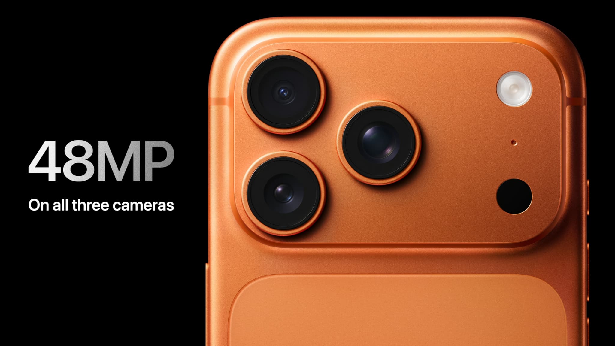 Tous les modules photos de l'iPhone 17 Pro et Pro Max affichent 48 Mpix