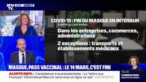 Jean Castex annonce la suspension du pass vaccinal et la fin du port du masque le 14 mars