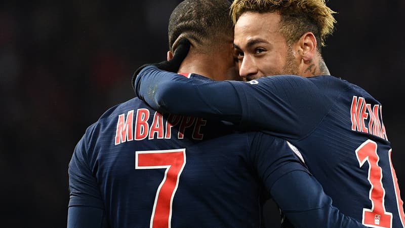 Neymar et Mbappé (PSG)