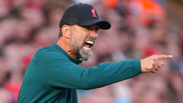 Jurgen Klopp en colère avec Liverpool, le 1er octobre 2022