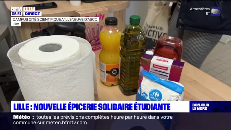 Lille: une nouvelle épicerie solidaire étudiante