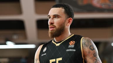 Mike James avec l'AS Monaco en Euroligue.