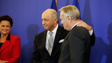 Laurent Fabius et Jean-Marc Ayrault, le 12 février.