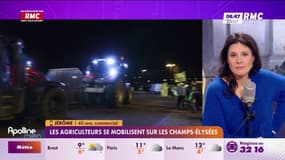Les agriculteurs se mobilisent sur les Champs-Élysées
