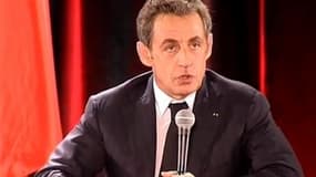 Lors d'un meeting à Troyes, M. Sarkozy s'en est pris à Cécile Duflot