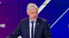 Laurent Wauquiez sur le plateau de BFMTV ,le 27 avril 2025.