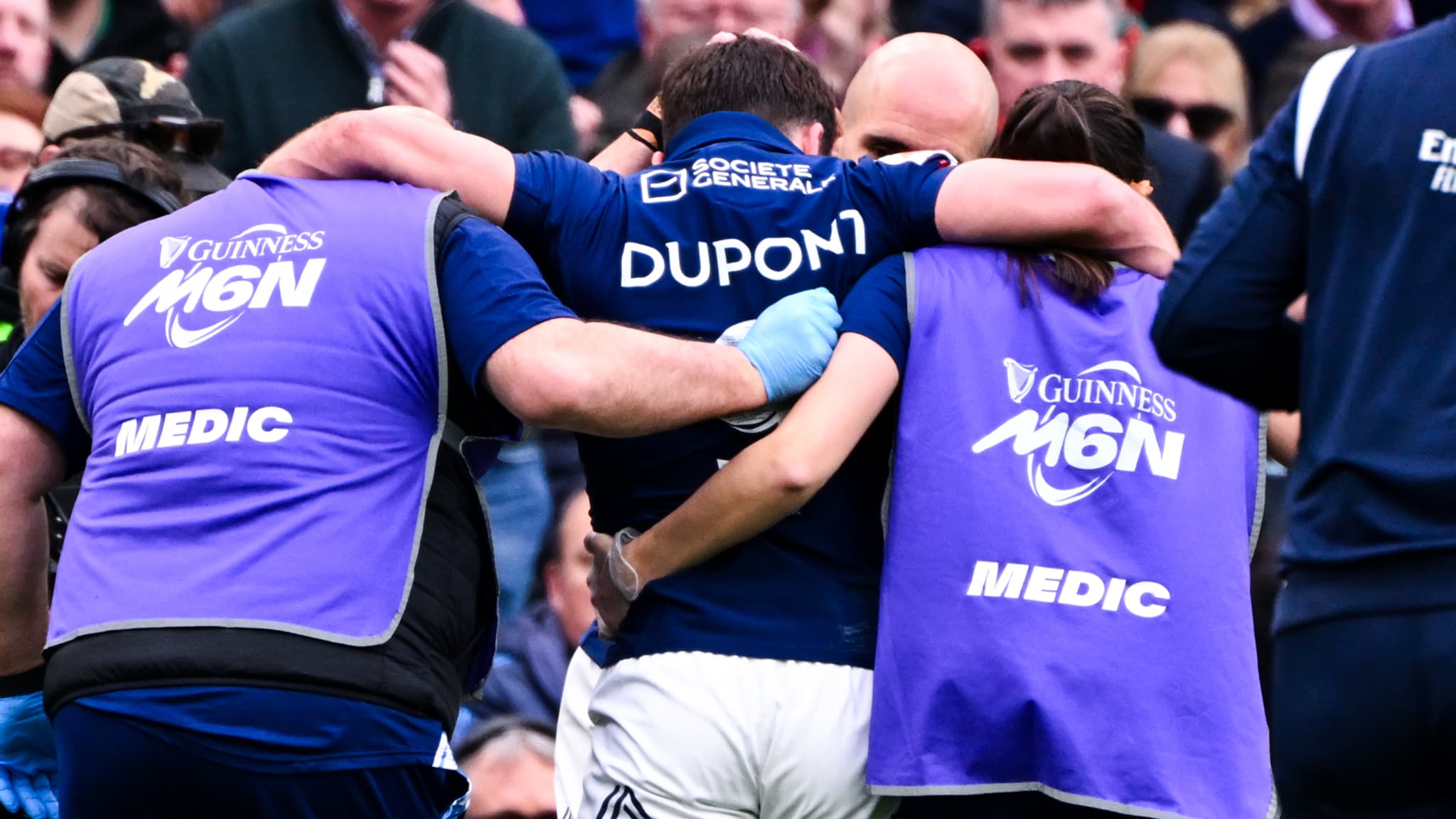 Antoine Dupont lors d'Irlande-France le 8 mars 2025